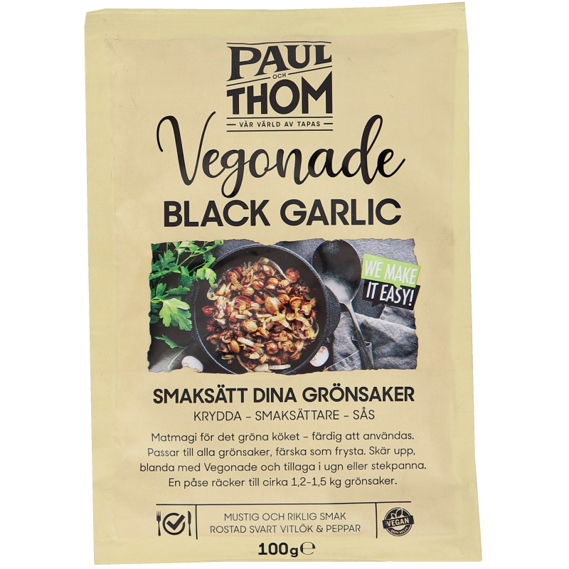 Vegansk Marinad Black Garlic - 25% rabatt