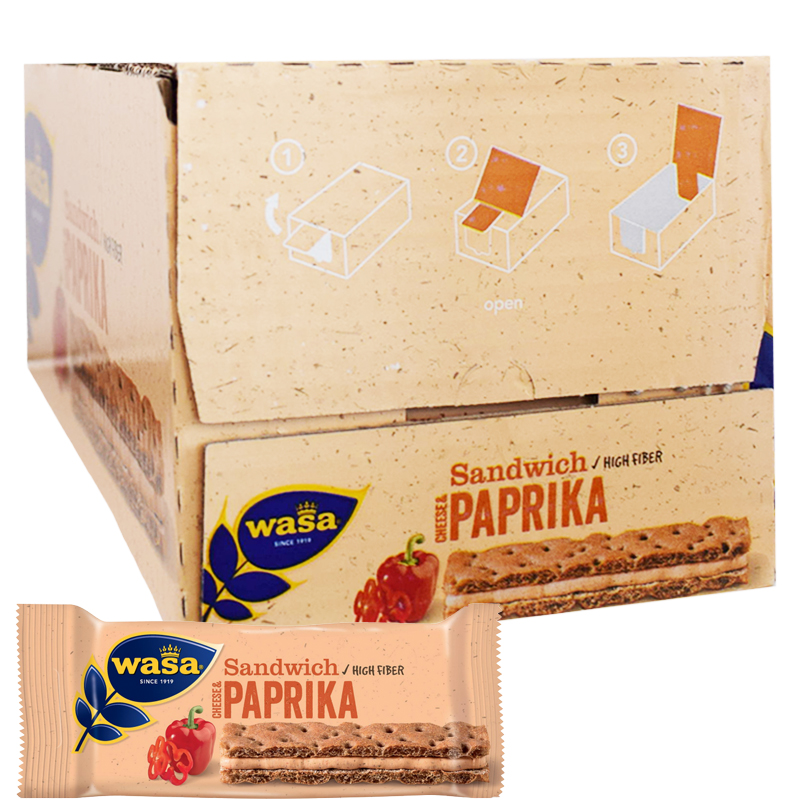Hel Låda "Sandwich Cheese & Paprika" 24 x 37g - 38% rabatt