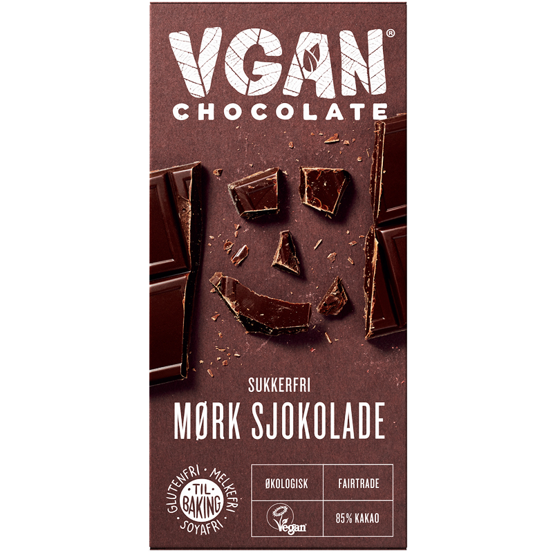 Eko Mörk Choklad 85% Sockerfri - 36% rabatt