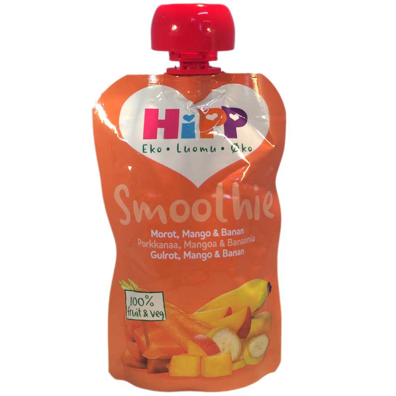 Hipp Smoothie Morot, Mango, Banan - 33% rabatt