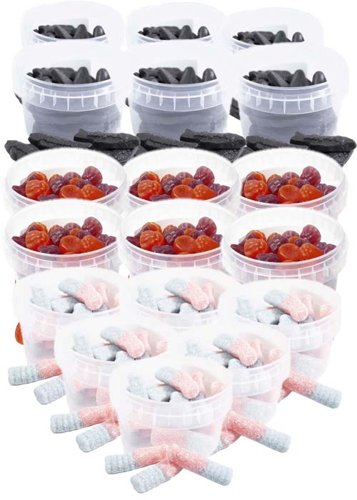 Godisbox - 18 burkar - 3,06 kg