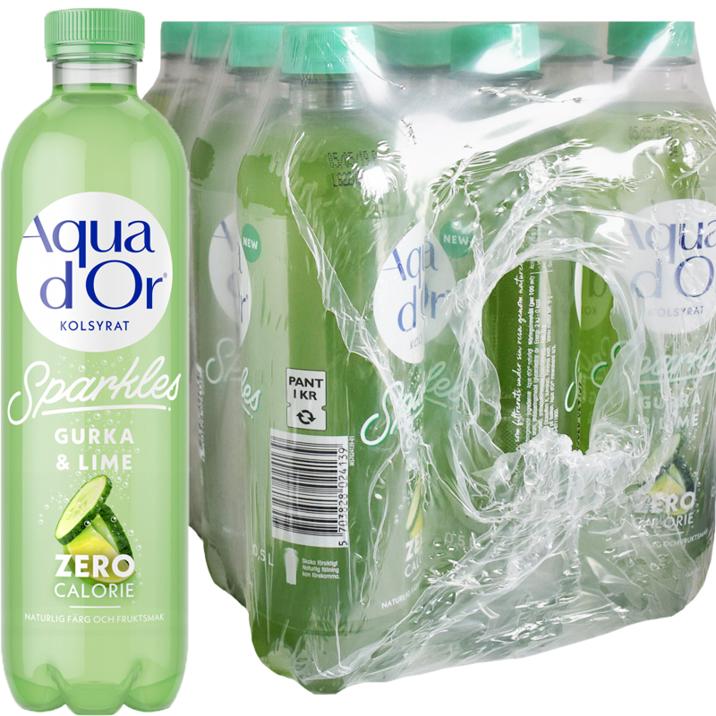 Kolsyrat Vatten Gurka & Lime 12 x 50cl - 64% rabatt