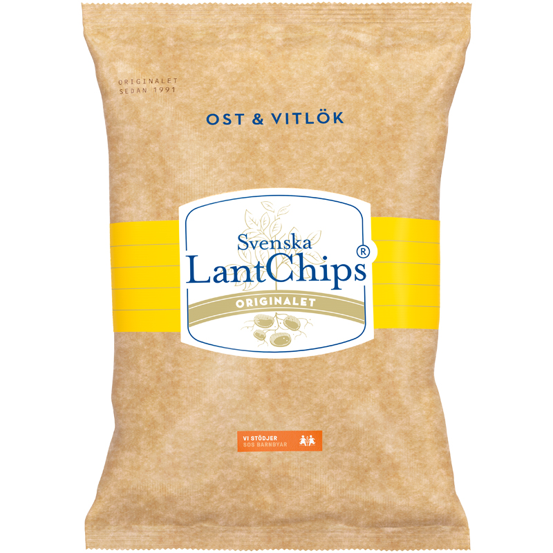 Lantchips Ost & Vitlök - 15% rabatt
