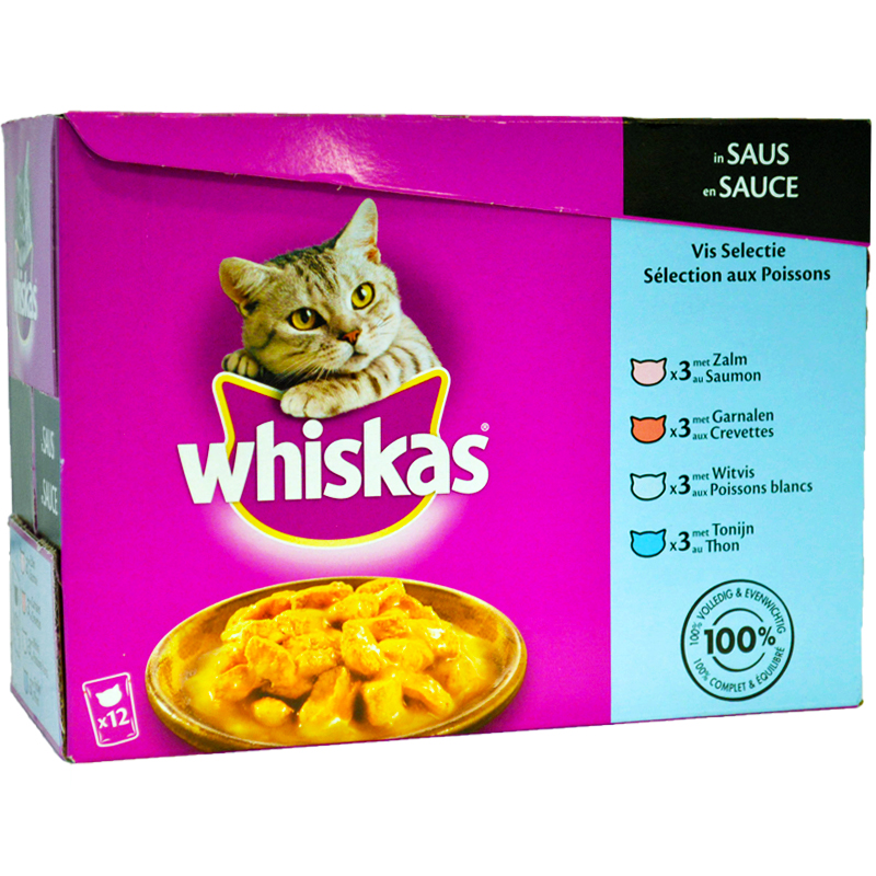 Whiskas Kattmat Fisk Och Skaldjur - 29% rabatt