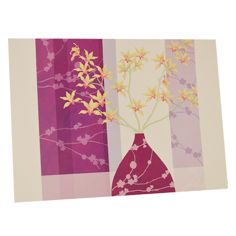 Kort Dubbelt "Blommor I Vas" - 97% rabatt