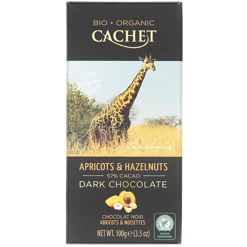 Eko Mörk choklad 57% Hasselnöt & aprikos - 28% rabatt