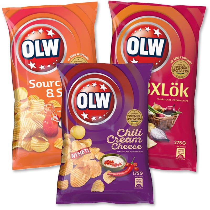 OLW Chipspaket - 43% rabatt