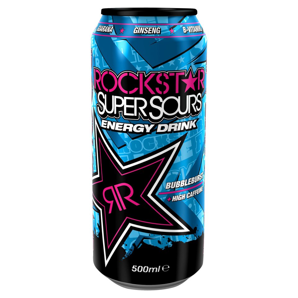 Rockstar Super Sours Energy Drink Bubbleburst 500ml