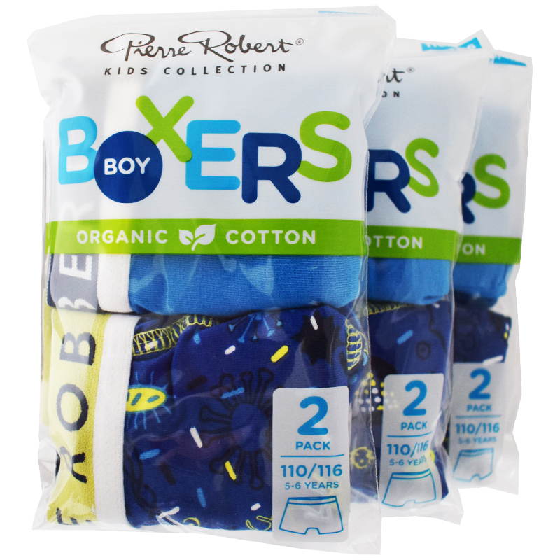 Kalsonger Boxers Barn 110-116 Blå & blå 6-pack - 46% rabatt
