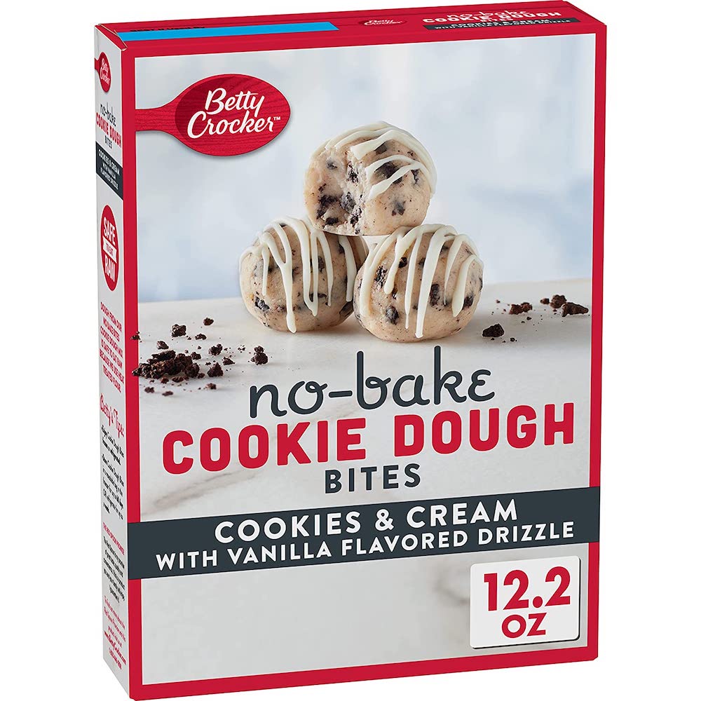 Betty Crocker No-Bake Cookie Dough Bites Cookies & Cream 345g