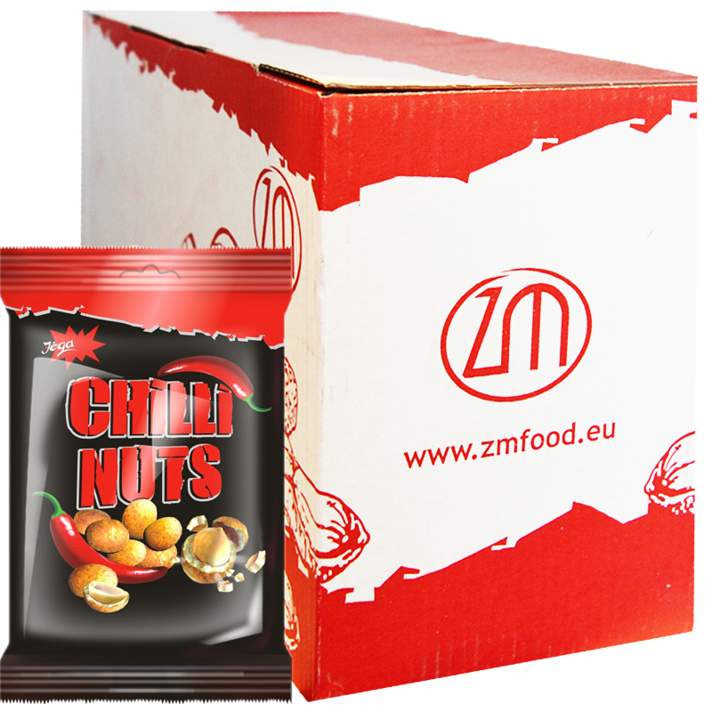 Hel Låda Jordnötter "Chilli Nuts" 10 x 70g - 63% rabatt