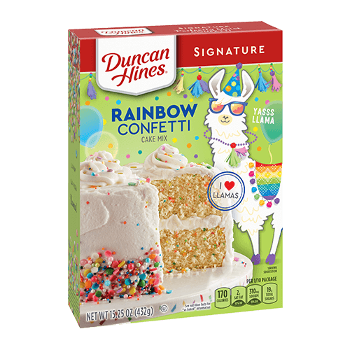 Duncan Hines Signature Cake Mix Rainbow Confetti 432g