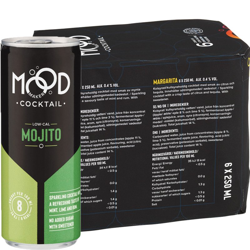 Dryck Cocktail "Mojito" 6 x 250ml - 34% rabatt