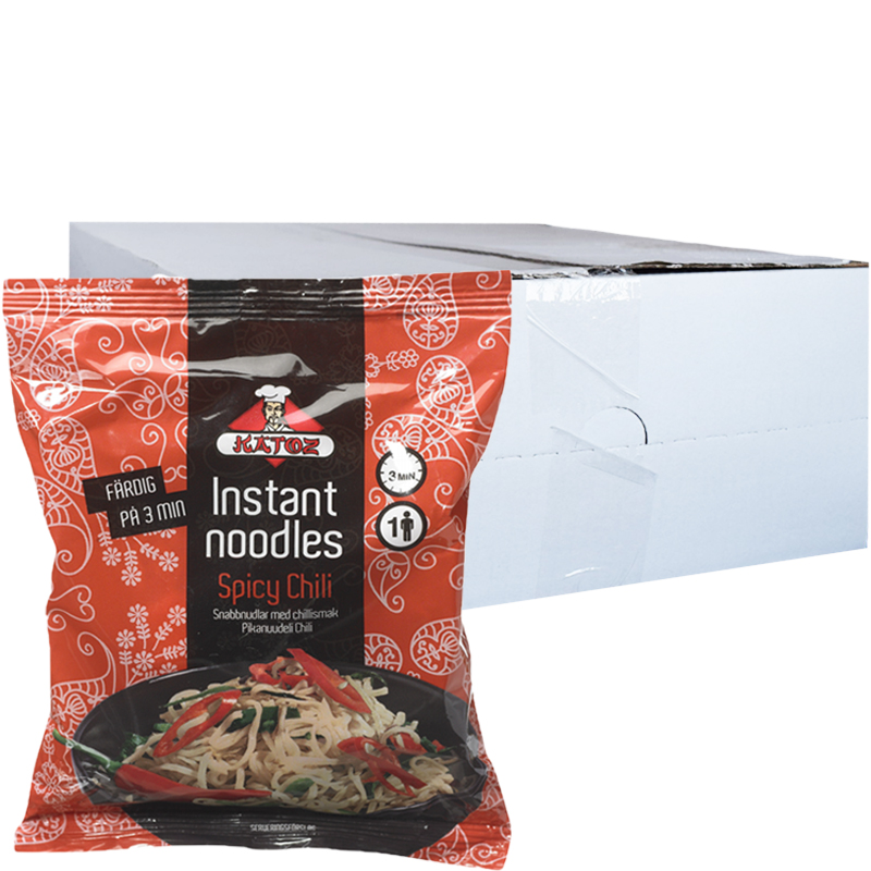 Hel Låda Snabbnudlar "Spicy Chili" 30 x 85g - 25% rabatt