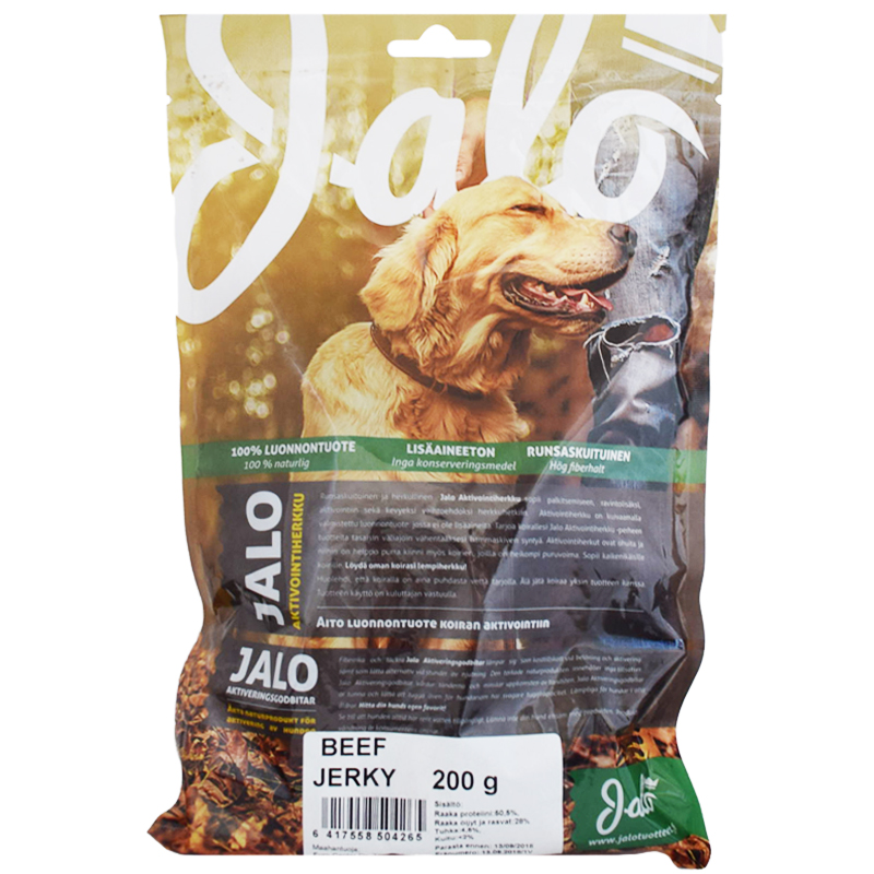 Hundsnacks "Beef Jerky" 200g - 62% rabatt