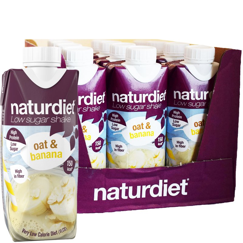 Måltidsersättning Shake Oat & Banana 12-pack - 45% rabatt