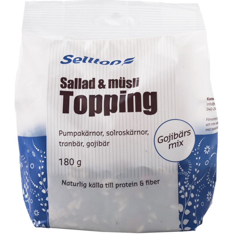 Müslitopping Pumpakärnor, Tranbär & Gojibär 180g - 61% rabatt
