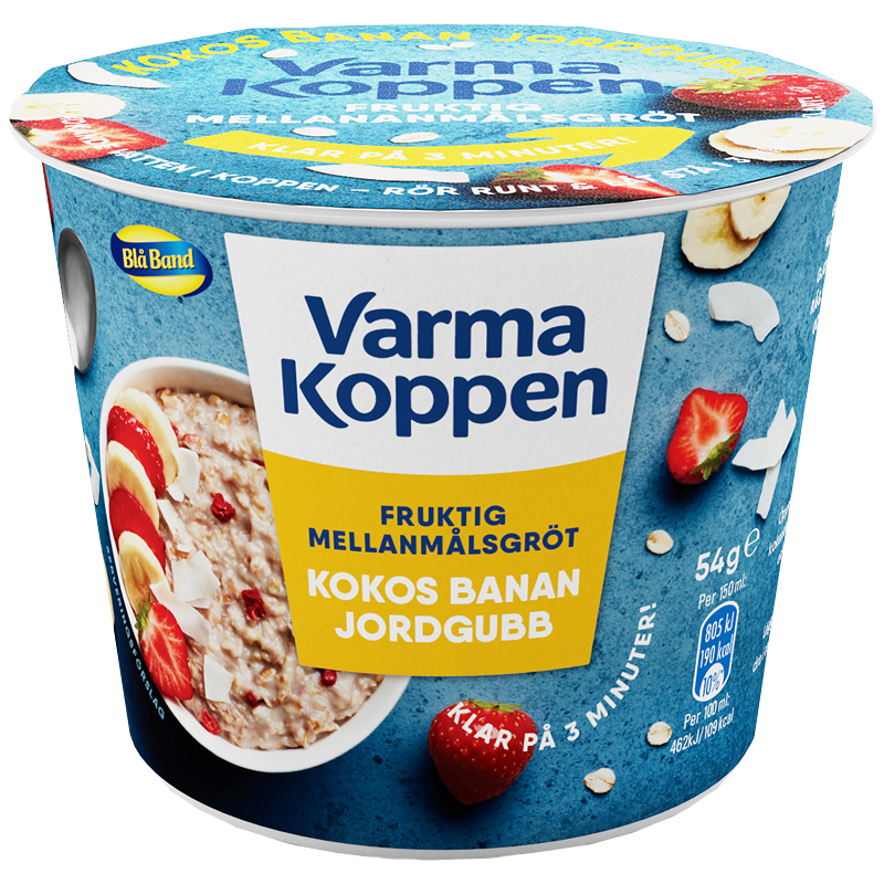 Mellanmålsgröt Kokos, Banan & Jordgubb - 23% rabatt