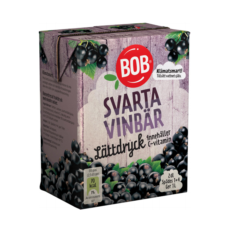 Lättdryck Svarta Vinbär - 15% rabatt