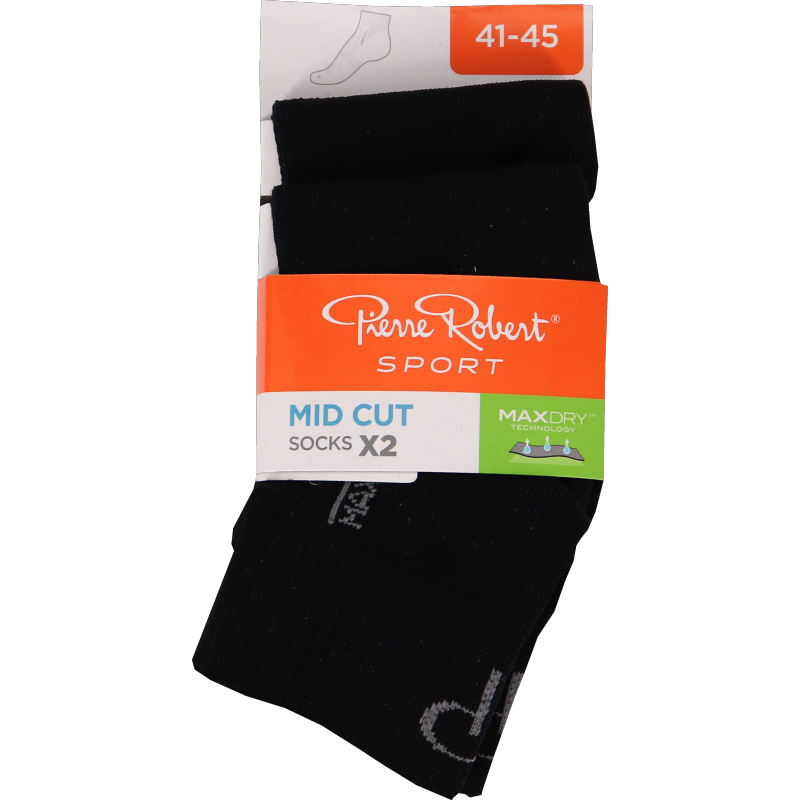 2-pack Sportstrumpa Svart Stlk 41-45 - 59% rabatt