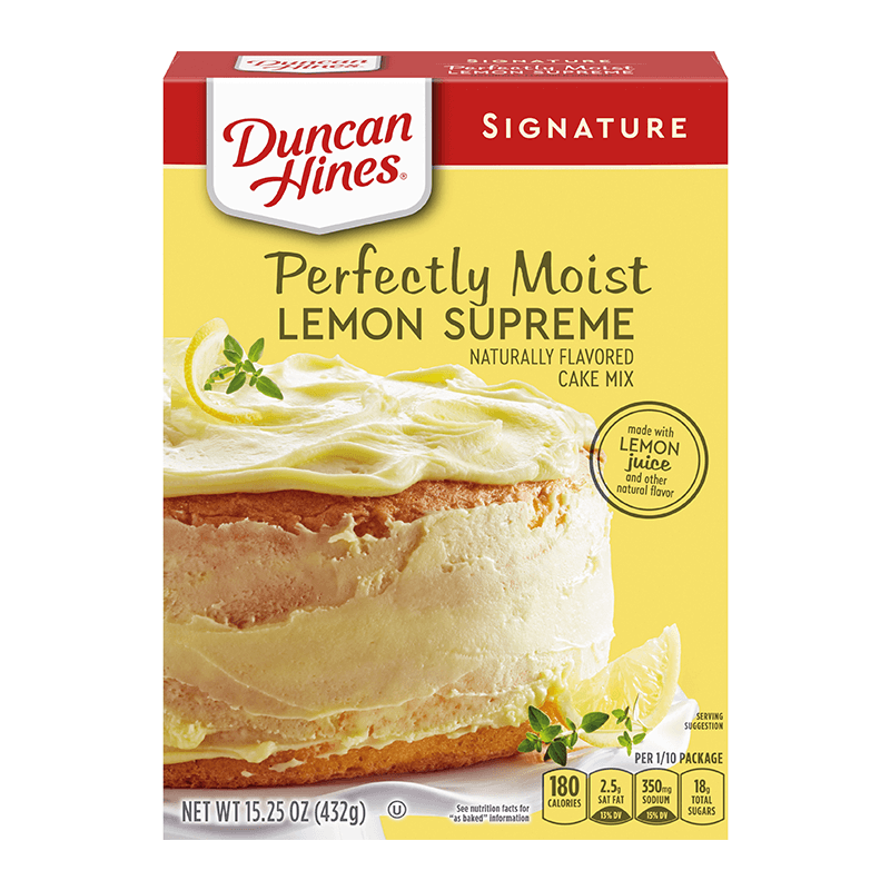 Duncan Hines Signature Perfectly Moist Lemon Supreme Cake Mix 432g