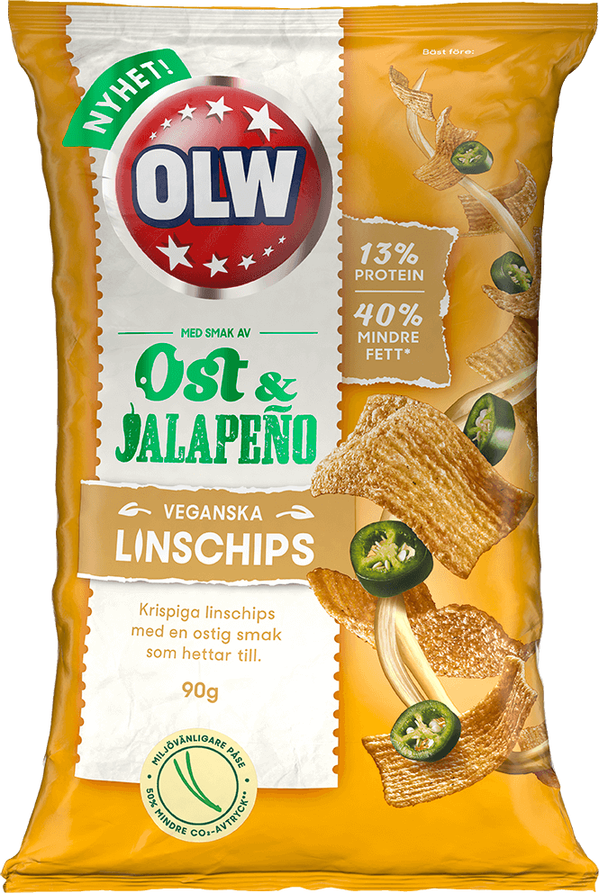 OLW Linschips Ost & Jalapeño 90g