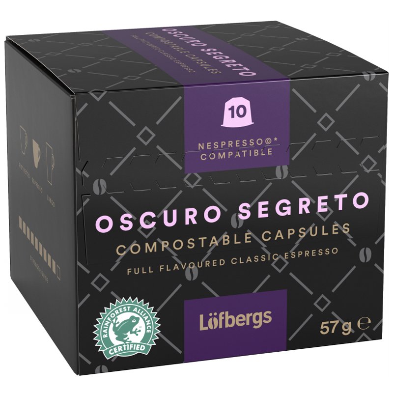 Kaffekapslar Oscuro Segreto 10-pack - 60% rabatt
