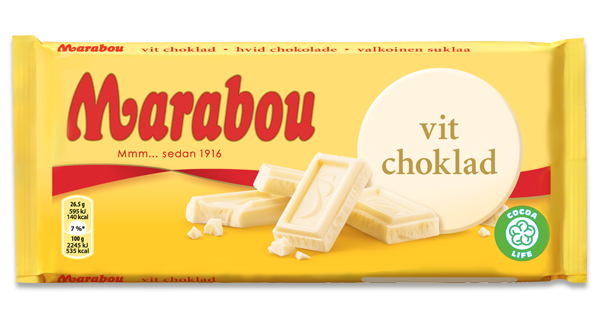 Marabou Vit Choklad 185g