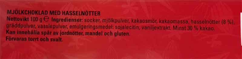 Mjölkchoklad med nötter - 37% rabatt