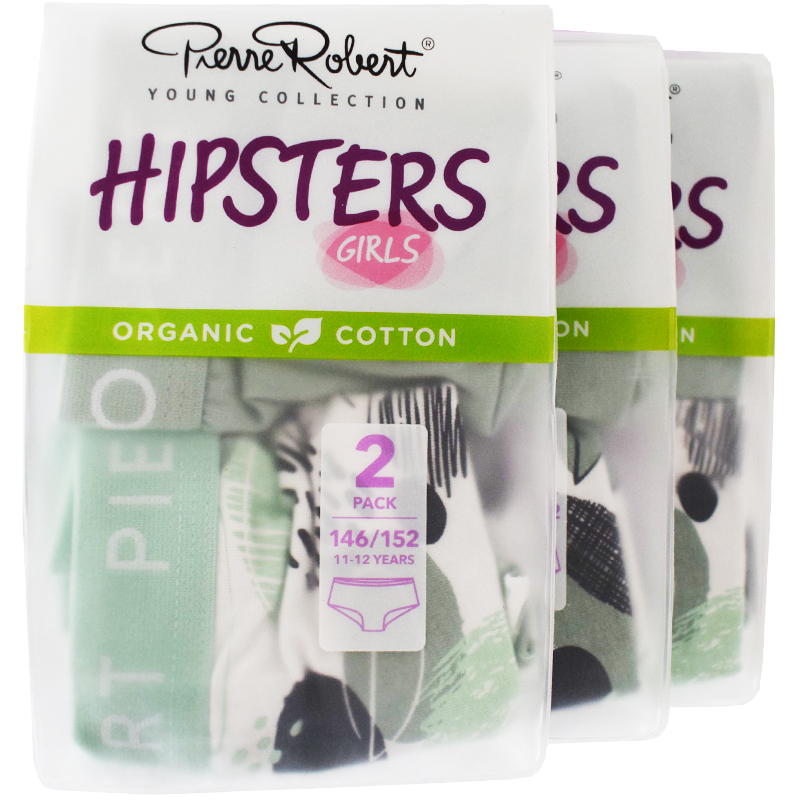 Trosor Hipsters Barn 146-152 Grön & grå 6-pack - 57% rabatt