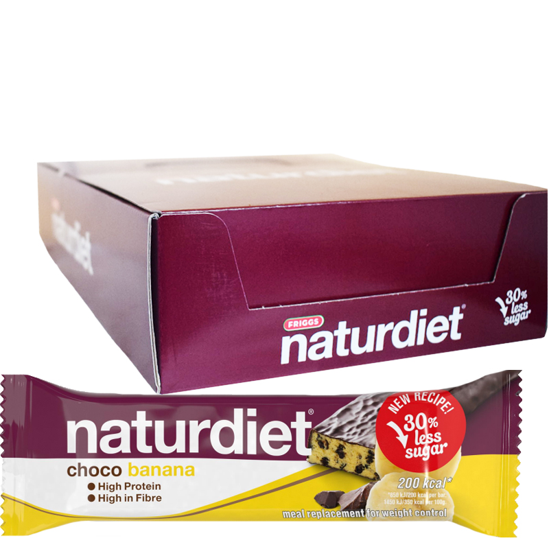 Hel Låda Mealbars "Choco & Banana" 18 x 58g - 43% rabatt