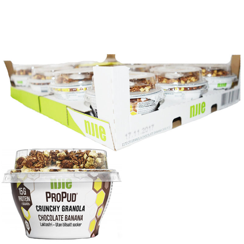 Hel Låda Proteinpudding Granola 12 x 165g - 28% rabatt
