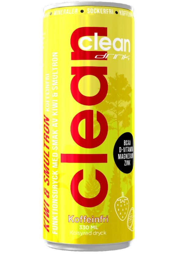 Clean Drink Kiwi/Smulton Koffeinfri 33cl