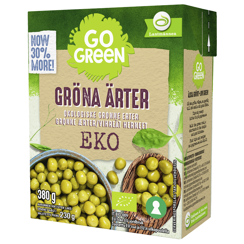 Eko Gröna Ärter - 25% rabatt