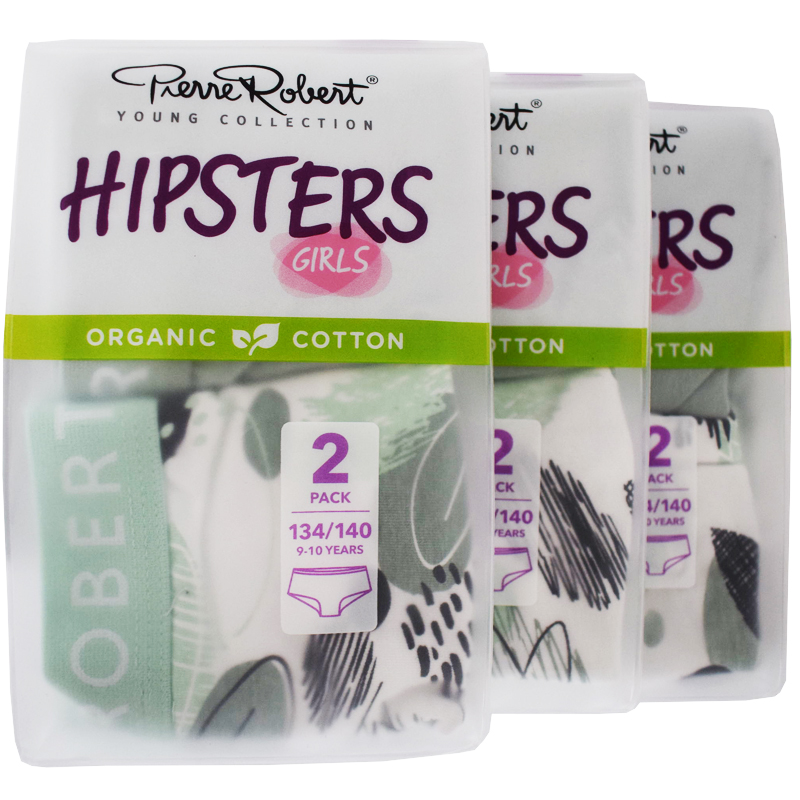 Trosor Hipsters Barn 134-140 Grön & grå 6-pack - 57% rabatt
