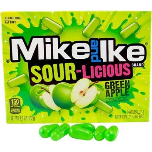 Mike & Ike Sour-Licious Green Apple 102g