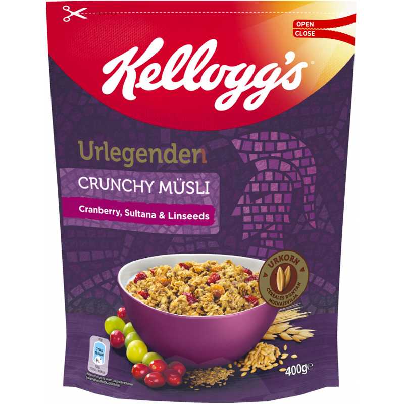 Müsli "Cranberry, Sultana & Linseeds" 400g - 71% rabatt