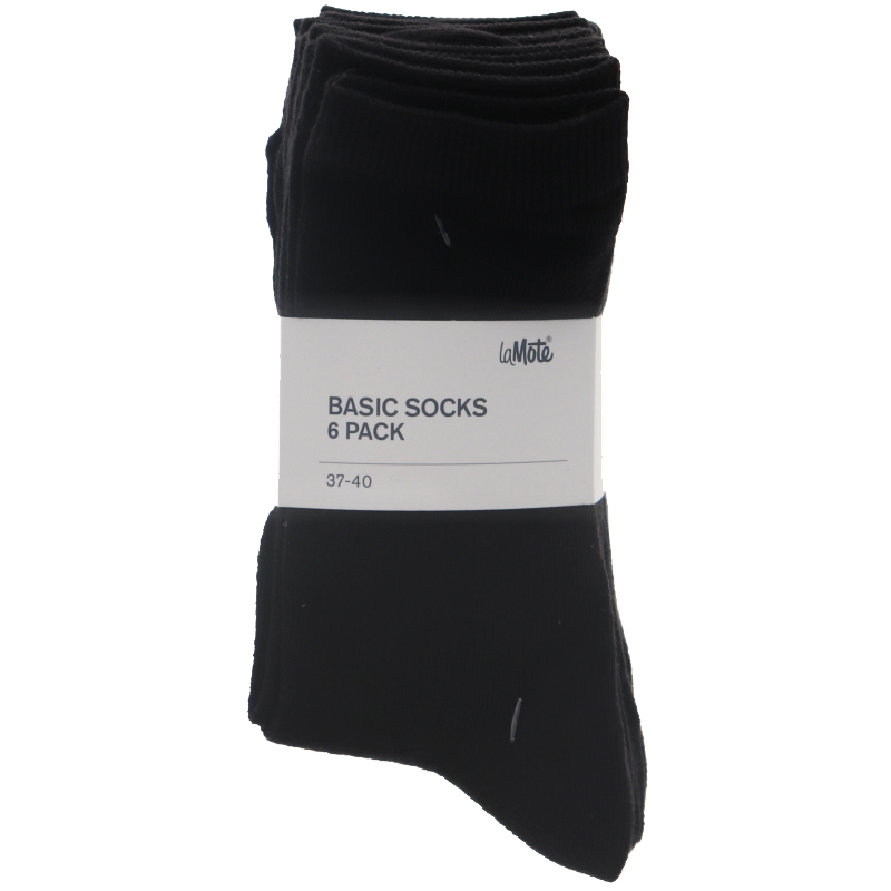 Strumpor Svart 6-pack 37-40 - 54% rabatt