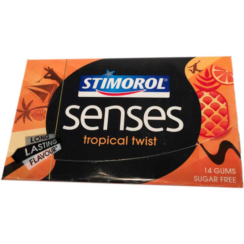 Tuggummi Tropical twist Senses - 60% rabatt