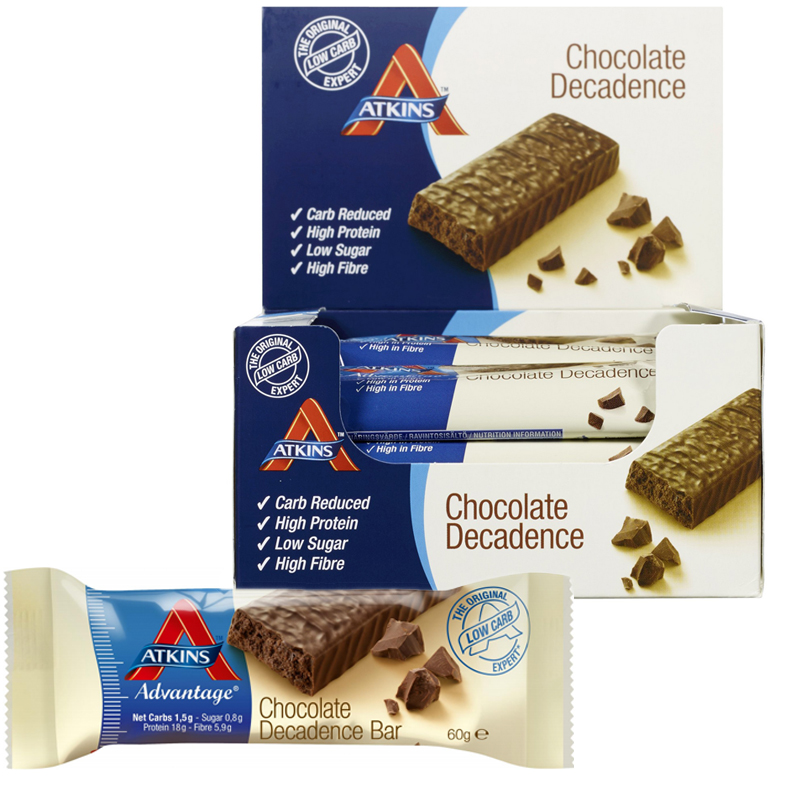 Hel Låda Proteinbars "Chocolate Decadence" 16 x 60g - 49% rabatt