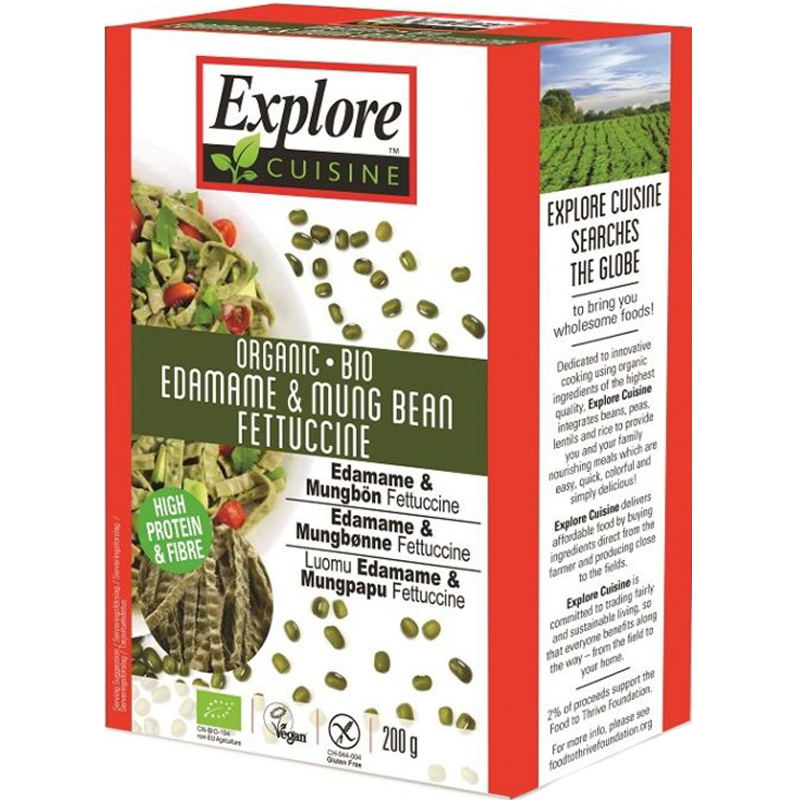 Eko Bönpasta "Edamame & Mung Bean Fettuccine" 200g - 40% rabatt