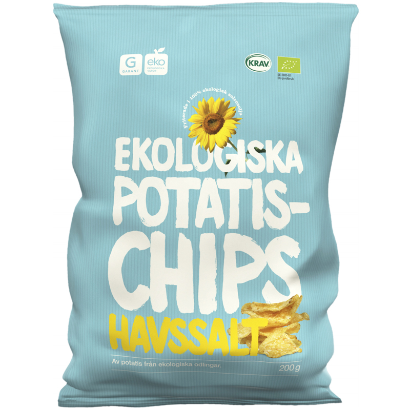 Eko Potatischips Havssalt 200g - 58% rabatt