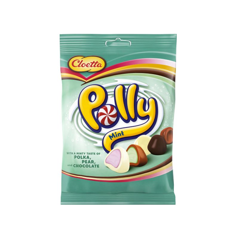 Godis "Mint Polka Pear Chocolate" 100 g - 33% rabatt