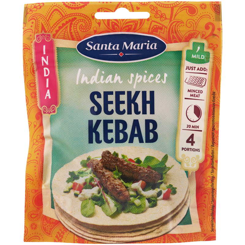 Kryddblandning Seekh Kebab - 9% rabatt