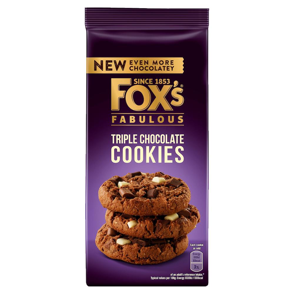 Foxs Fabulous Triple Chocolate Cookies 180g