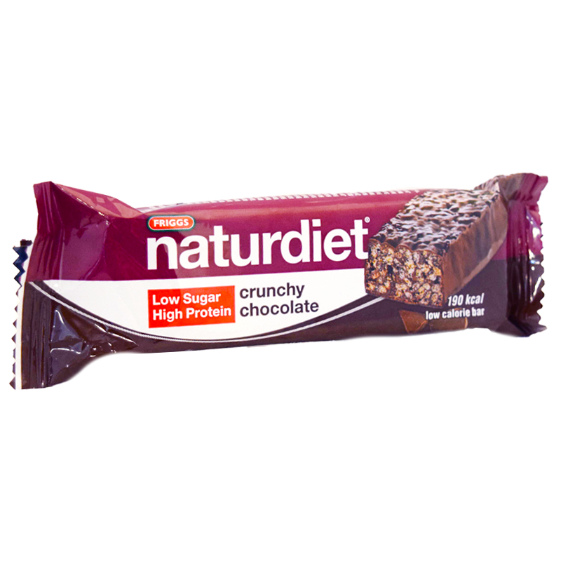 Naturdiet Bar "Crunchy Chocolate" 50g - 50% rabatt