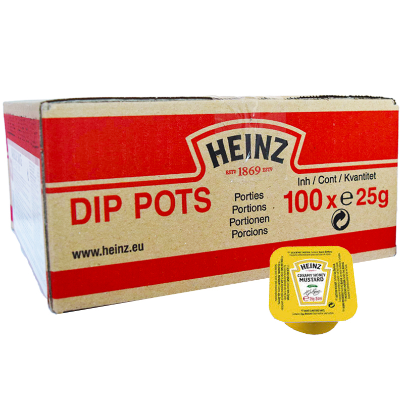Hel Låda Dipsåser Honungssenap 100 x 25g - 69% rabatt