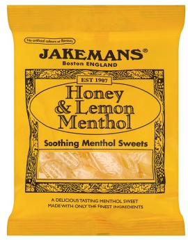 Jakemans Honey & Lemon Menthol Soothing Sweets 100g