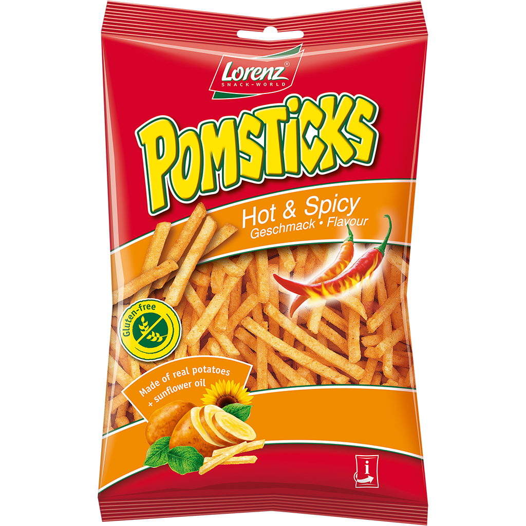 Lorenz Pomsticks Hot & Spicy 85g