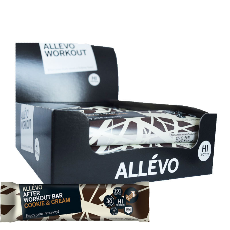 Hel Låda Proteinbar "Cookie & Cream" 12 x 60g - 55% rabatt
